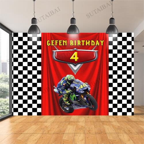 Motorcycle Theme Motor Racing Child Birthday Photo Background Newborn Portrait Shoot Photography Backdrops For Photo Studio