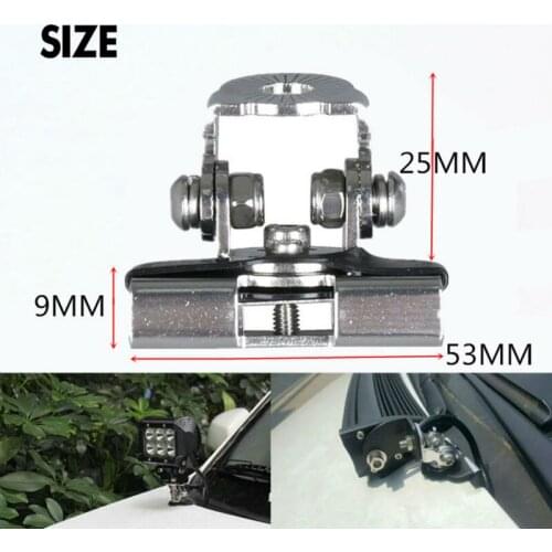 Universal brackets for Engine Hood Engine Cover Bonnet solid little Lamp Holder for working light Day Light bar for SUV ATV UTV