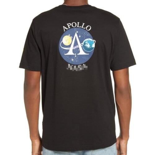 Cotton Dryfit Breathable Apollo 11 printing Sport Golf T Shirt Men Summer Tee Shirts Tops Unisex