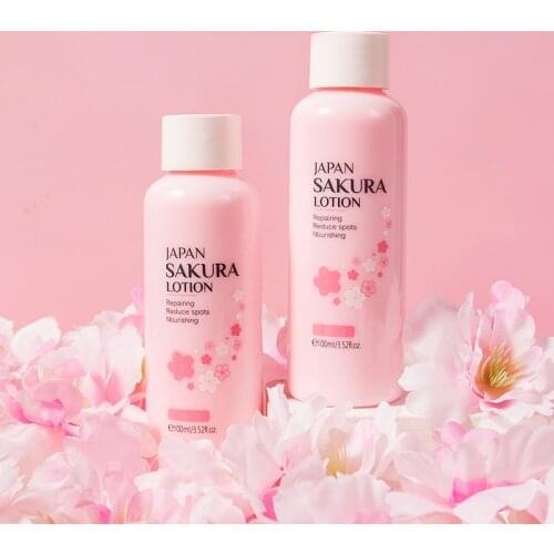 LAIKOU Sakura Face Lotion Moisturizing Essence Face Cream Brightening Reduce Spot Repaire Anti-Aging Facial Skin Care