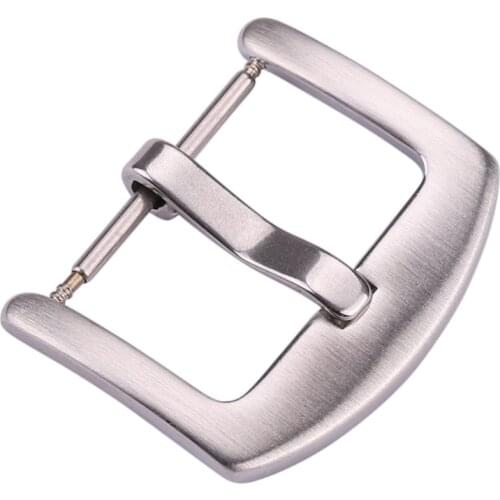 Metal Watch Buckle 18mm 20mm 22mm 24mm Men Watchband Strap Silver Black Brushed 316L Stainless Steel Clasp Accessories
