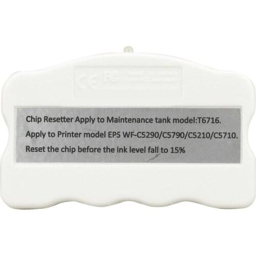 NEW T6716 T671600 Waste Ink Maintenance Tank Chip Resetter T6716 For EPSON WF-C529R C579R M5299 M5799 C5710 C5790 C5290 C5210