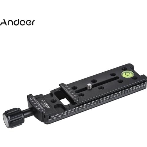 Andoer FNR-200 Quick Release Plate 200mm /140mm/ 100mm Tripod Nodal Slide Tripod for Arca Swiss Standard Photography Accessories