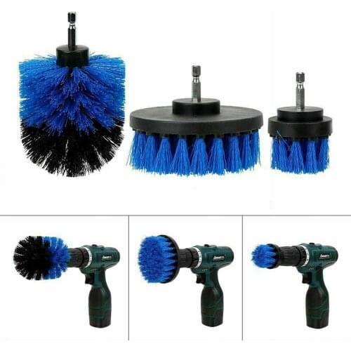 Car Washing Brush Hard Bristle Drill Auto Detailing Cleaning Tools 3Pcs/set M8617