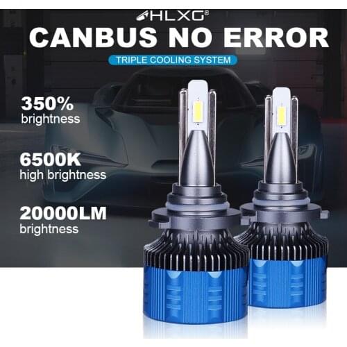 H11 LED Lamps H7 H4 20000LM Super Bright Canbus H8 H9 9005 HB3 HB4 9006 9012 HIR2 Led Fog Lights DRL Accessories Diode Lamps
