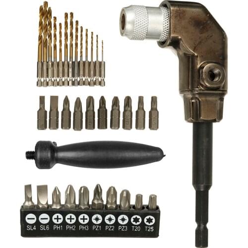 90 Degree Bit Right Angle Driver Electric Screwdriver Drill Turning Device Angle Adapter Bit Corner Screwdriver Corner