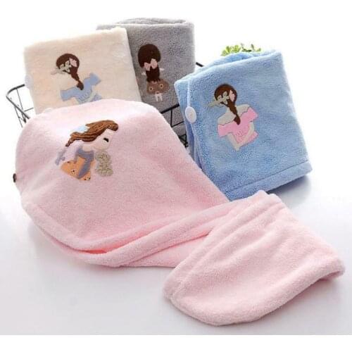 Magic Rapid Drying Hair Towel Thick Absorbent Shower Cap Fast