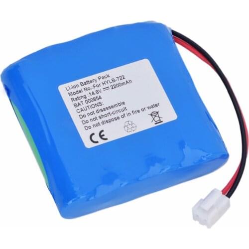 High Quality Imported Battery Cells HYLB-722 Battery For Biocare ECG-6010 ECG-6020 HYLB-722 ECG EKG Monitors Battery