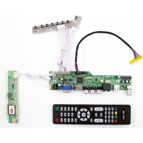 LCD TV controller board support TV AV VGA Audio USB HDMI for 15.6 inch 1280X800 B154EW01 N154I2-L02 QD15TL01 LTN154X3-L06-J diy