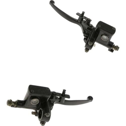 1 Pair Hydraulic Clutch Lever Master Cylinder Pump Levers Fit for Mini Dirt Bike Motorcycle 50cc-125cc -Black