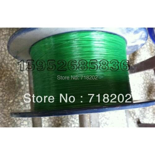 200 m per lot Stainless steel 304 wire rope 1*7 0.45 mm diameter( nylon/pvc coated)--green color/transparent color