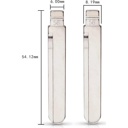 #56 Metal Car Key Blade for KD VVDI JMD Remote key For BYD F3