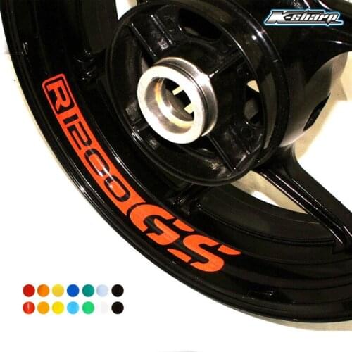 8 X CUSTOM INNER RIM DECALS WHEEL Reflective Stickers STRIPES For BMW R1200GS r1200 gs r 1200 gs