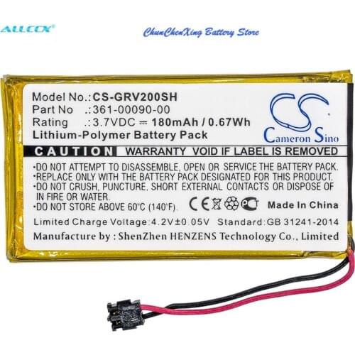 Cameron Sino 180mAh Battery 361-00090-00 for Garmin Vivoactive HR