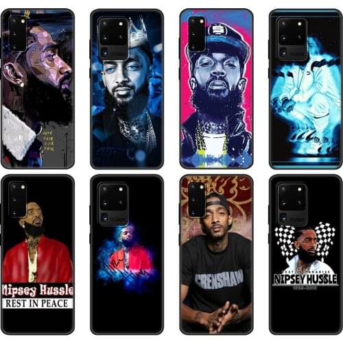 Black tpu Case For Samsung galaxy S20 /S20 PLUS/S20 ultra/S20+ /S20FE back cover Rapper Nipsey Hussle