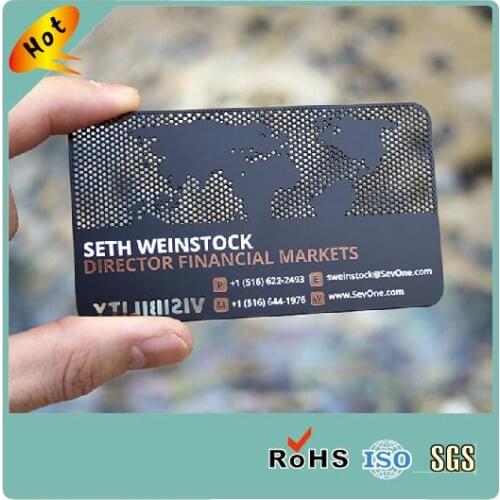 Cheap Personalized Custom Black Metal Business Card From China
