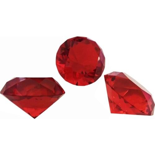 30mm-150mm Lilac Pink Red Crystal Diamond Paperweight Giant Jewel For Happy Birthday Wedding Party Decoration Gift Toys