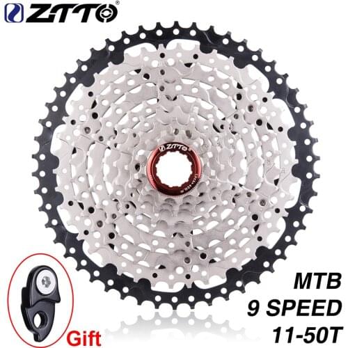 ZTTO 9 Speed Cassette Freewheel 11-50T Mountain Bike Wide Ratio MTB Bicycle 9S Freewheel Compatible with M430 M4000 M590