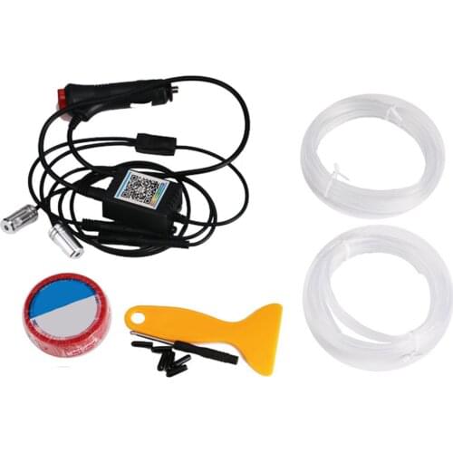 Car Interior Lights Ambient Neon Light Tubes Strip Lights for Tesla Model 3 Y 2016-2010 with APP Control Sound Active Function