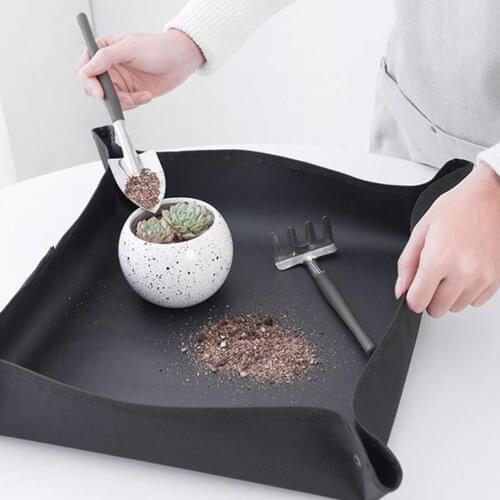 Succulent Potting Planting Bag Oxford Cloth Plant Repotting Mat Indoor Gardening Folding Transplanting Tarp Soil Changing Pad