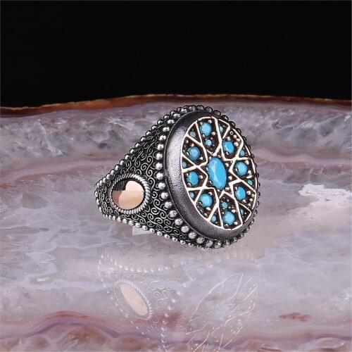 Zircon 925 Sterling 925 K Silver Men 'S Ring