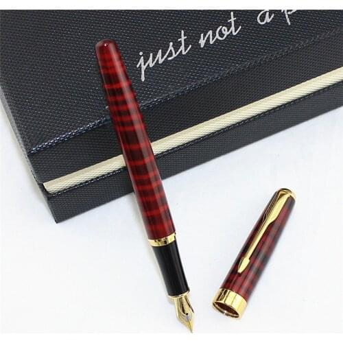 1pcs metal fountain Pen School Office supplies luxury Student writing pens female business gift