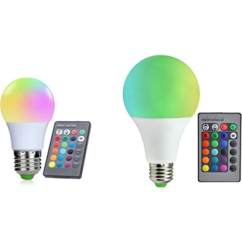 1pcs RGBW LED Bulbs 3W 5W 10W LED Smart Bulbs E27 A50 A60 A70 A80 Dimmable Decorative Remote-Controlled Timing Function Lamp