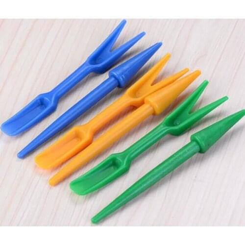 2pcs/set seedling transplanter puncher device, transplanting device planter, seeder sower small spade gardening tools