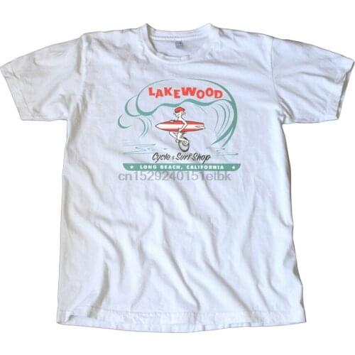 Vintage Lakewood Cycle Surf Shop Decal T-Shirt