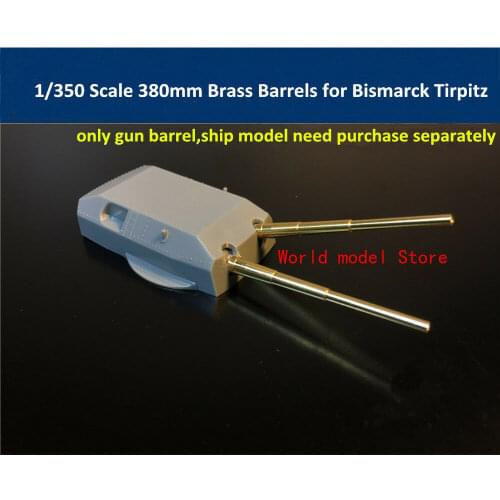 1/350 Scale 380mm Brass Barrels for Bismarck 78013 Tirpitz 78015 Model 8pcs/set