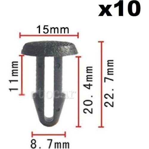 10pcs OEM Nylon Fastener Rivet Retainer Retaining Clip for Honda For Toyota 90467-09065