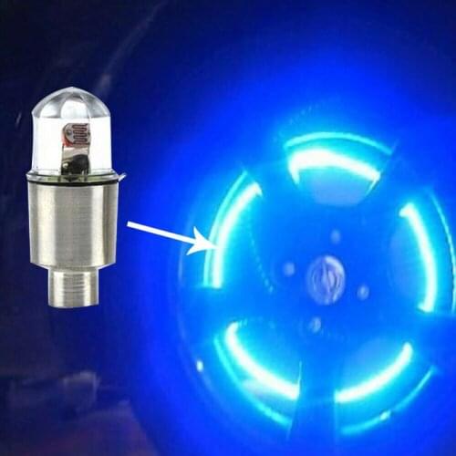 2pcs LED Auto Car Wheel Light Car Wheel Tyre Tire Valve Stem Cap Light Lamp Bulb Decoration