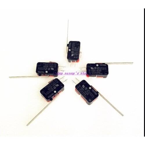20pcs/Lot V-153-1C25 Micro Limit Switch Long Hinge Lever Arm 15A 250VAC SPDT NO NC Snap Action Brand New