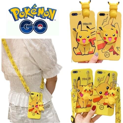 2021 Anime Pokemon Pikachu Case for IPhone 11/XR/XS/11pro/11pro Max/X/ 8/7plus/8plus Fashion Cartoon Cases Cover Shipping Free