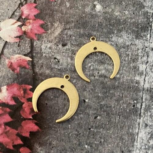 6pcs Brass Charms, Raw Brass Earring Findings. Earring Finds. Wholesale earring findings for jewelry making parts