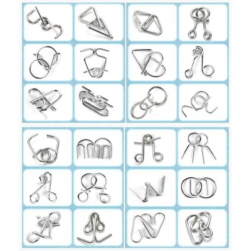 6 pcs IQ toy intelligent release ring new type of intelligent buckle release puzzle toys childrens leisure decompression toys