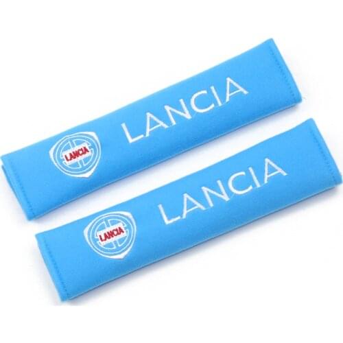 2pcs/lot Car Accessories Seat Belt Cover For Ford St Lancia Saab Abarth Alfa Remeo Greatwall For Renault Lifan Opel Car Stickers