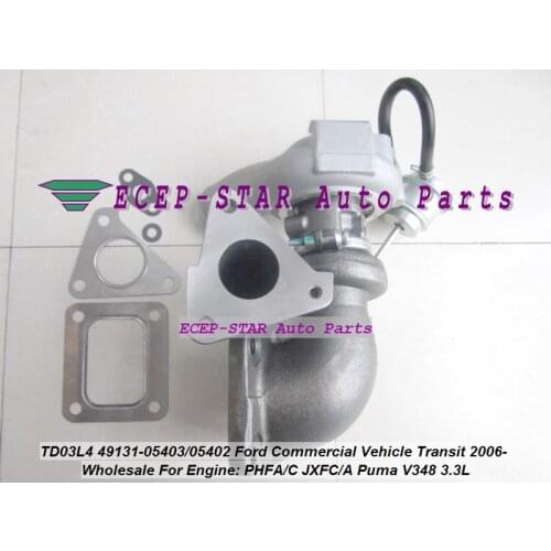 Free Ship TD03L4 49131-05403 49131-05402 Turbo 49131-58650 For Ford Commercial Transit 2006- PHFA PHFC JXFC JXFA Puma V348 3.3L