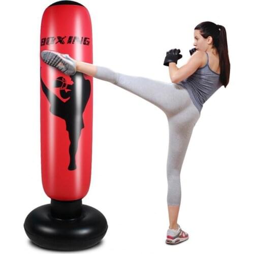 Punching Bag Smooth Surface Inflatable Free Standing Inflatable Kids Punching Boxing Bag for Adults