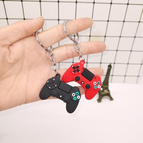 Keychain Creative Video Game Handle Simulation Joystick Model Key Chain Ring Pendant Men Women Couple Key Holder Trinket Gift