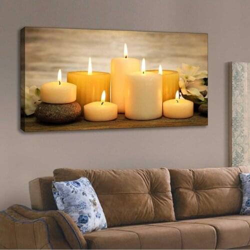 ION Canvas Table Candle Light Decoration Fashion Table 60x90 cm