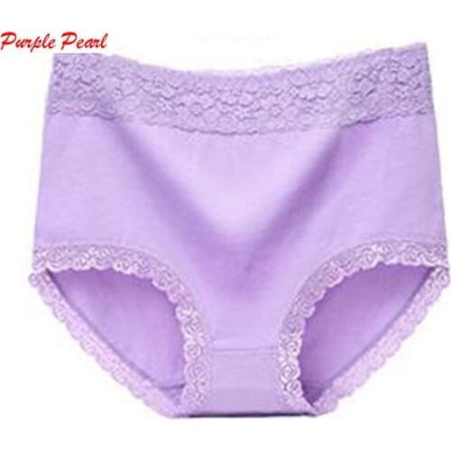 KJA040 New Arrival Underwear Women Sexy High Waist Lace Panties Body Shaper Briefs Women Panties Large Size Underpants XL-5XL