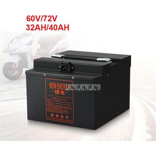 60V/72V Electric Bike Lithium Battery For Less Than 2000W Motor Ebike Electric Bicycle Battery 32AH/40AH 220V