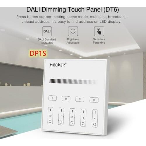 Miboxer DP1S/DP2S/DP3S Single Color/CCT/RGB/RGBW/RGB+CCT 3IN 1 smart led dimmer controller for led lamp DT6/8 Dimmer Touch Panel