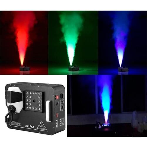 New Arrival 1500W DMX LED Fog Machine Pyro Vertical Smoke Machine 24x9W Professional Fogger For Stage Equipment
