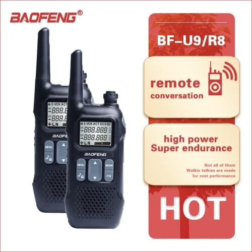 Baofeng BF-U9/R8 5W UHF 400-470MHz FM Ham Walkie Talkie USB Flashlight HF CB Ransceiver Portable screen display Two Way Radio
