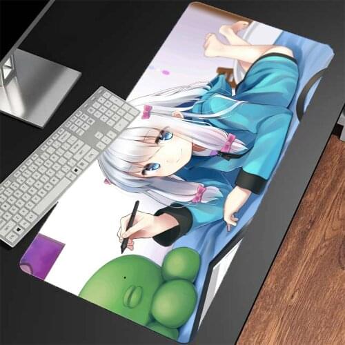 Anime Mouse Pad Girl Rgb Gamer Rubber Xxl Notebook Desk Mat Keyboard Mini Pc One Piece Wholesale Carpet Mousepad Led with USB Xl