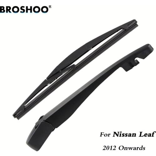 BROSHOO Car Rear Wiper Blades Back Windscreen Wiper Arm For Nissan Leaf Hatchback (2012-) 255mm,Windshield Auto Styling