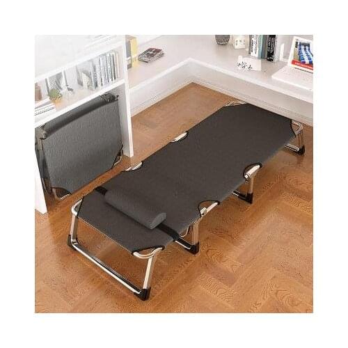 Folding chair recliner lunch break chair siesta bed office back lazy chair cushion beach home