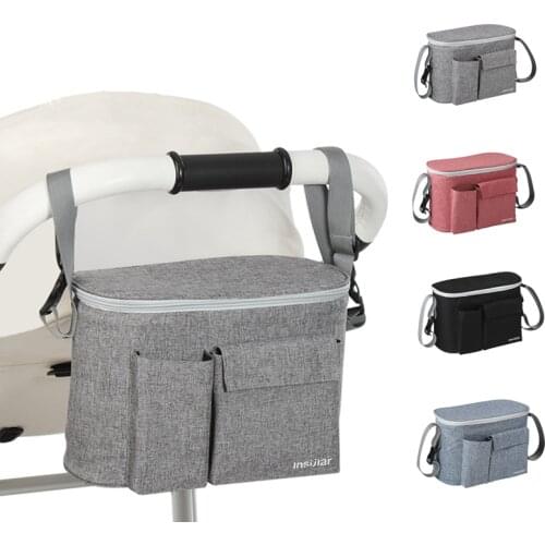 Dirt-Proof Baby Stroller Bag Portable Fashine Diaper Mommy Bags Shoulder Infant Sundries Organizer Keep Warm Parm Accessories